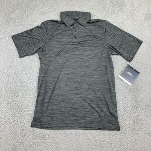 NEW Charles River Apparel‎ Polo Shirt Men's Small Heather Grey Short Sleeve Golf